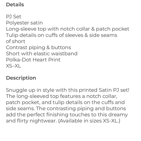 Satin Pajama Set - Picture 5 of 5